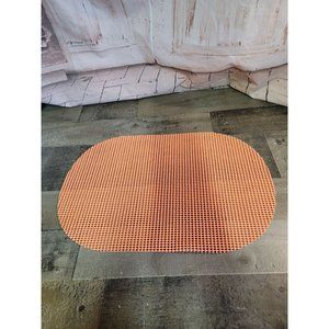 Orange Non slip table shelf placemat decor